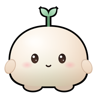 Gullu, Nook’s mascot: a fluffy cream character with a small green sprout on its head